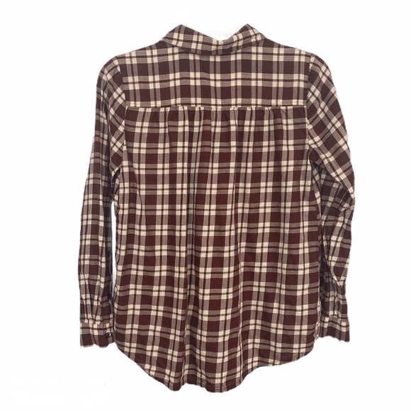 MADEWELL Arion Plaid Long Sleeve Wrap Top Size Extra Small - Picture 4 of 8